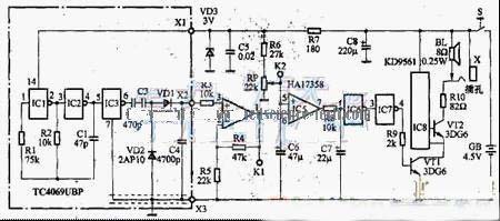 輸液監護報警2200UF 10V電路設計方案