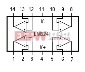 LM324四運放集成電路33UF 16V在種種電路中的應用