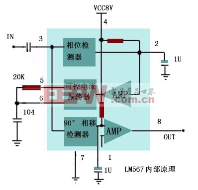 電解電容基于LM567的集成電路應用